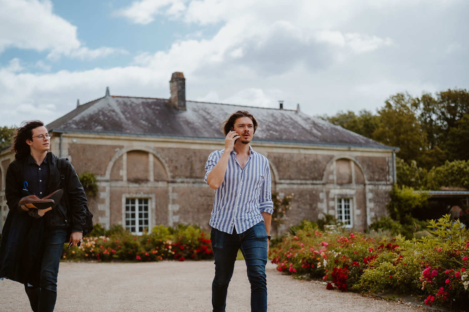 reportage photo préparatifs mariage — Château de la Forêt au Cellier