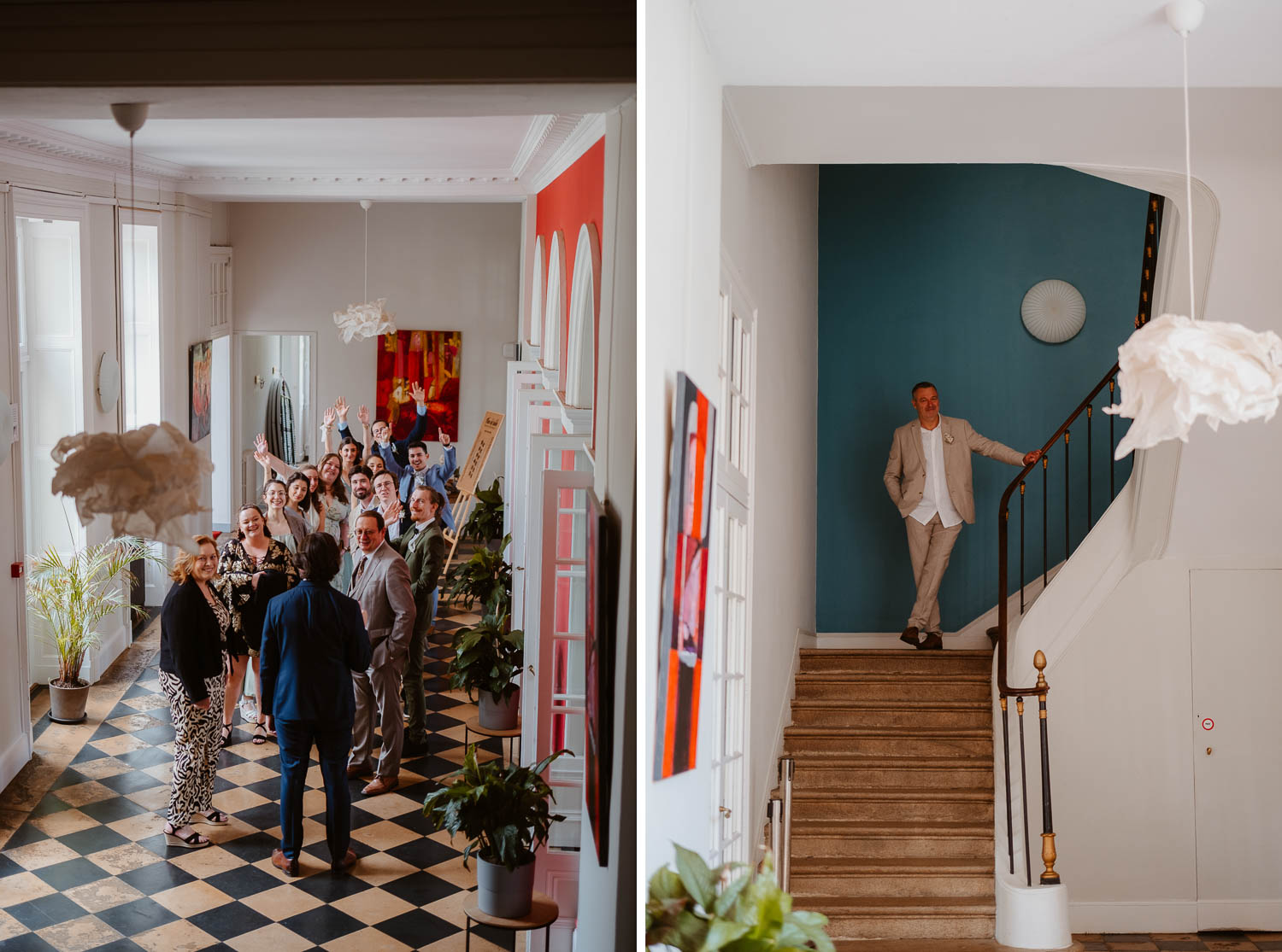 reportage photo préparatifs robe mariée — Château de la Forêt au Cellier
