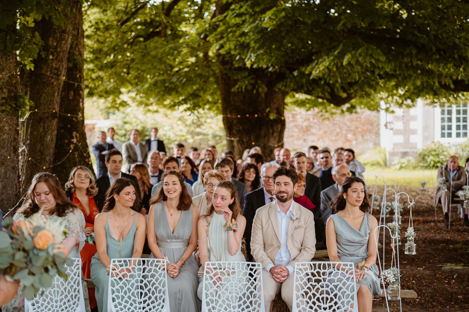 reportage photo mariage lifestyle cérémonie laïque — Château de la Forêt au Cellier
