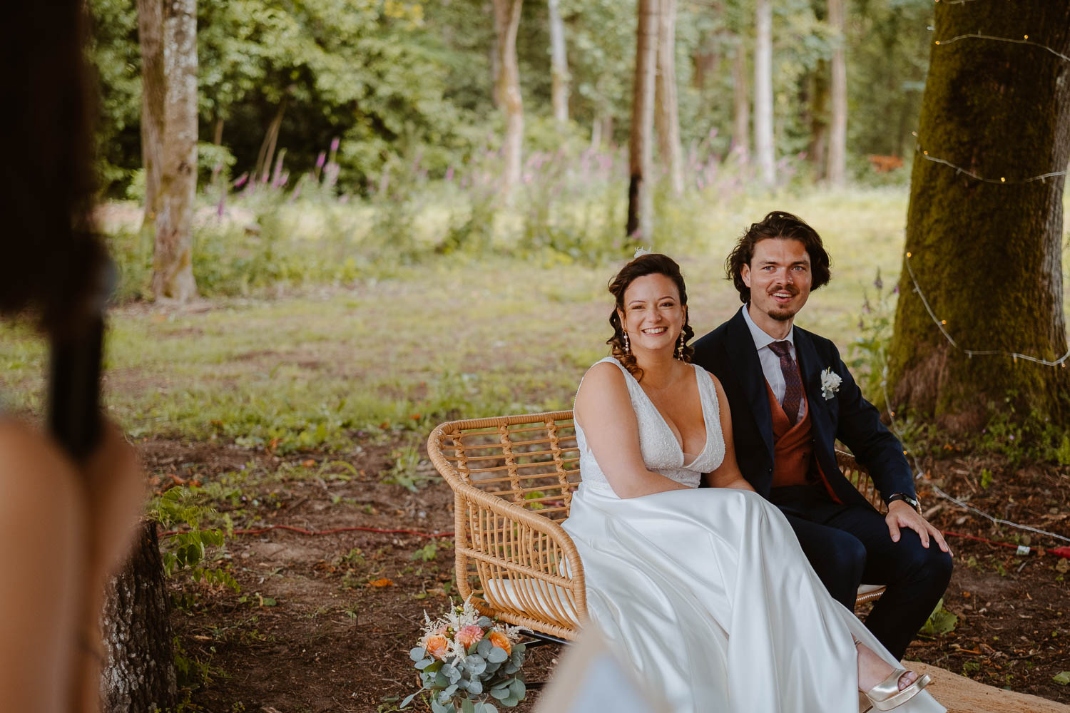 reportage photo mariage lifestyle cérémonie laïque — Château de la Forêt au Cellier