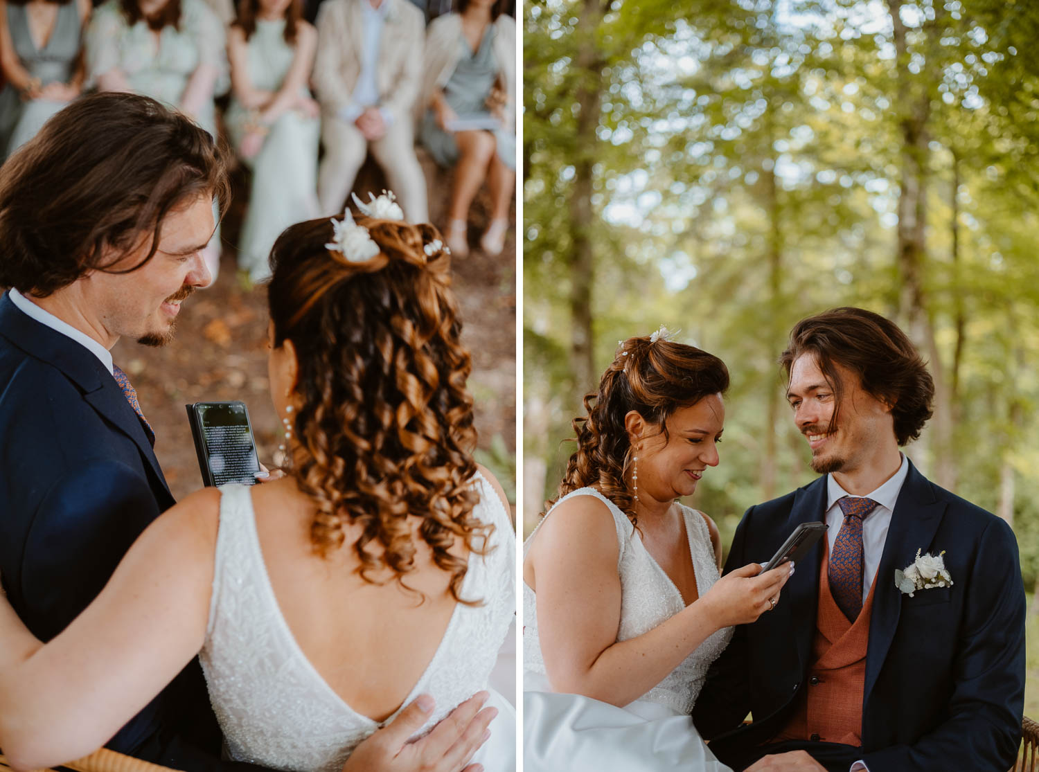 reportage photo mariage lifestyle cérémonie laïque — Château de la Forêt au Cellier