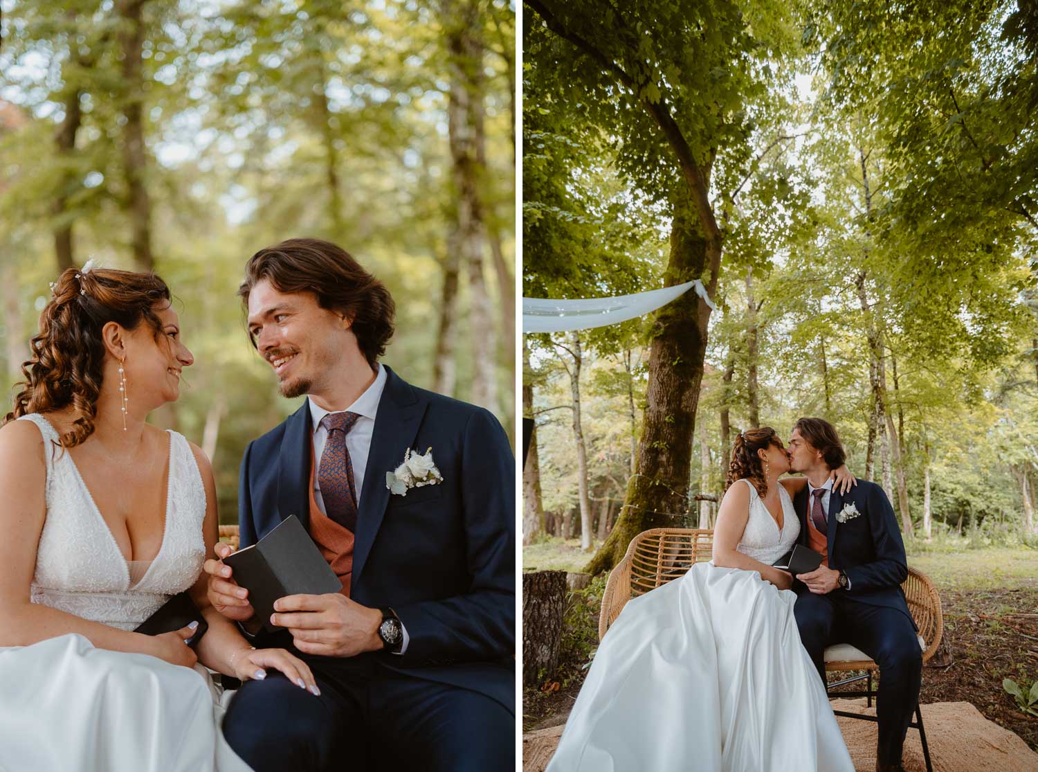 reportage photo mariage lifestyle cérémonie laïque — Château de la Forêt au Cellier