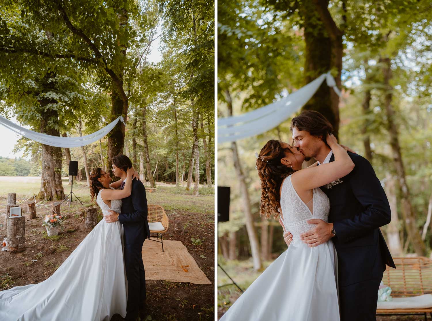 reportage photo mariage lifestyle cérémonie laïque — Château de la Forêt au Cellier