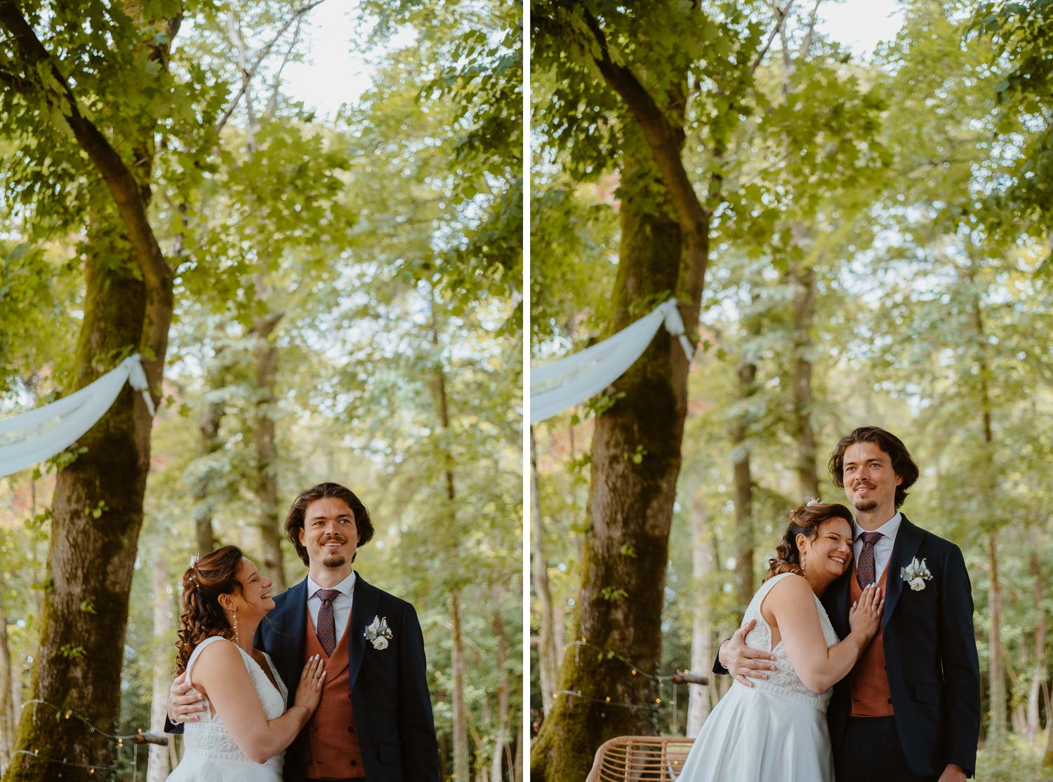 reportage photo mariage lifestyle cérémonie laïque — Château de la Forêt au Cellier