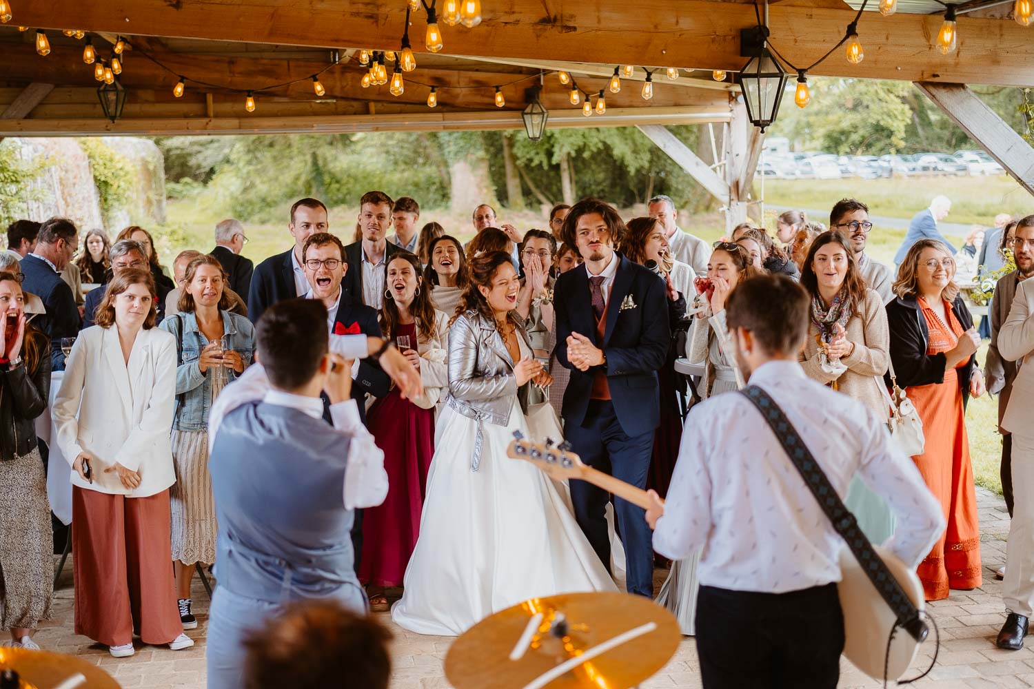 groupe musique rock & potes cocktail mariage — Château de la Forêt au Cellier