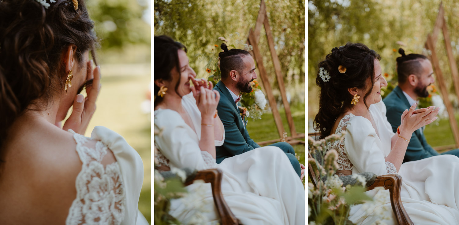 reportage photo mariage lifestyle cérémonie laïque — Château du Coing à Saint Fiacre sur Maine