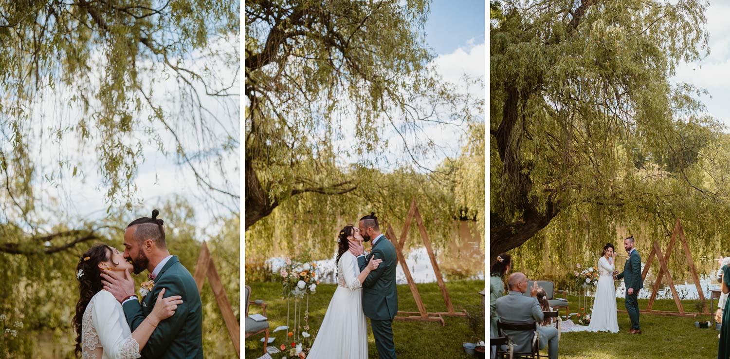 reportage photo mariage lifestyle cérémonie laïque — Château du Coing à Saint Fiacre sur Maine
