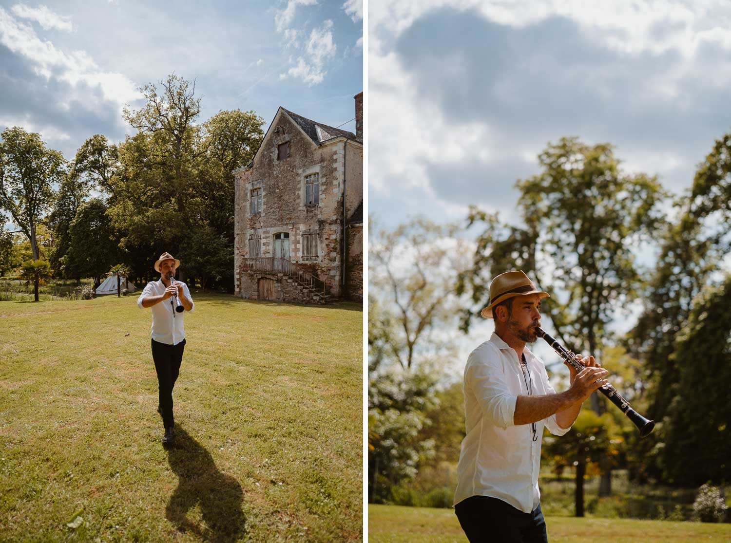 musicien jazz cocktail mariage — Château du Coing à Saint Fiacre sur Maine