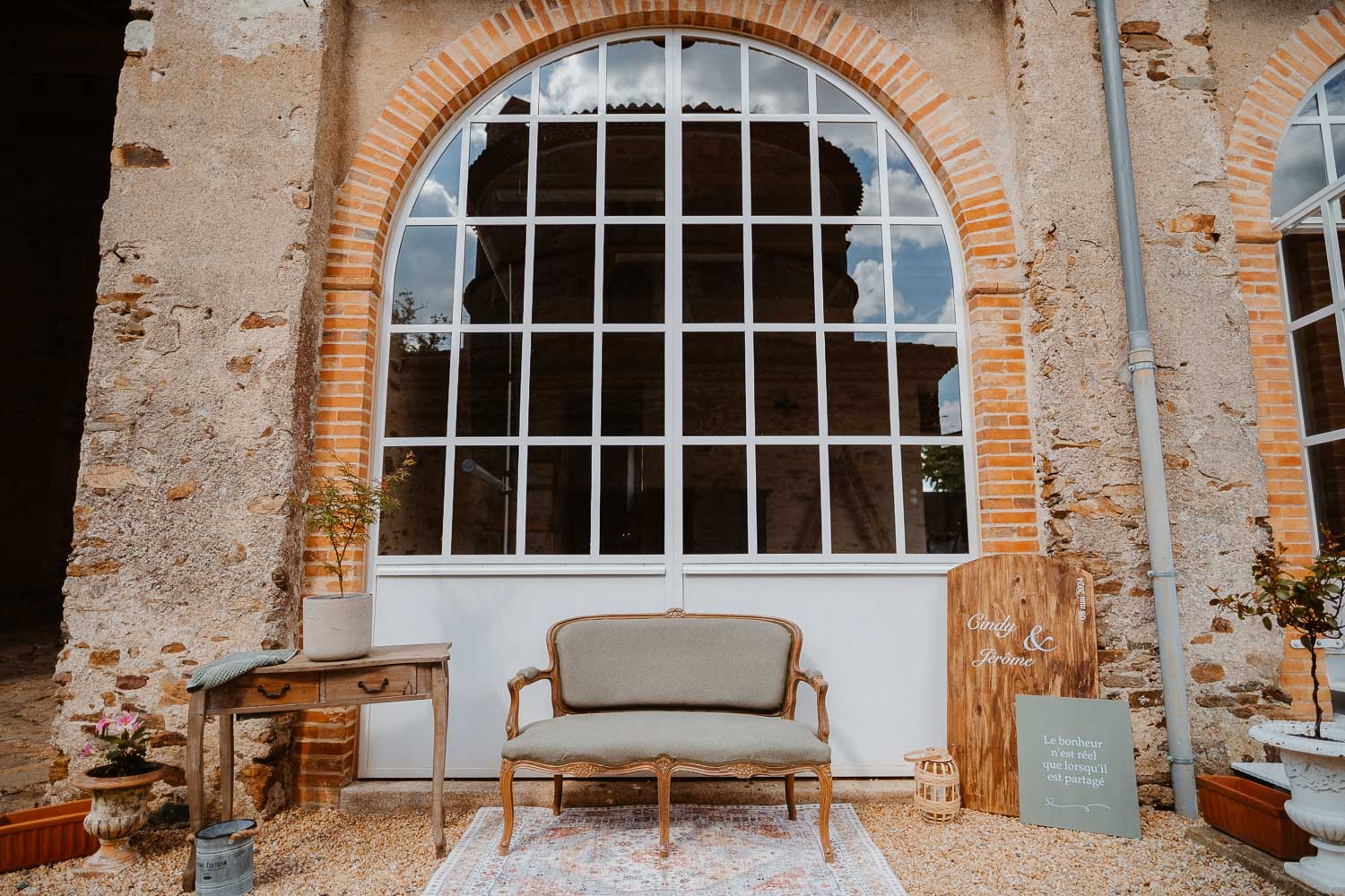décoration salle tables mariage— Château du Coing à Saint Fiacre sur Maine