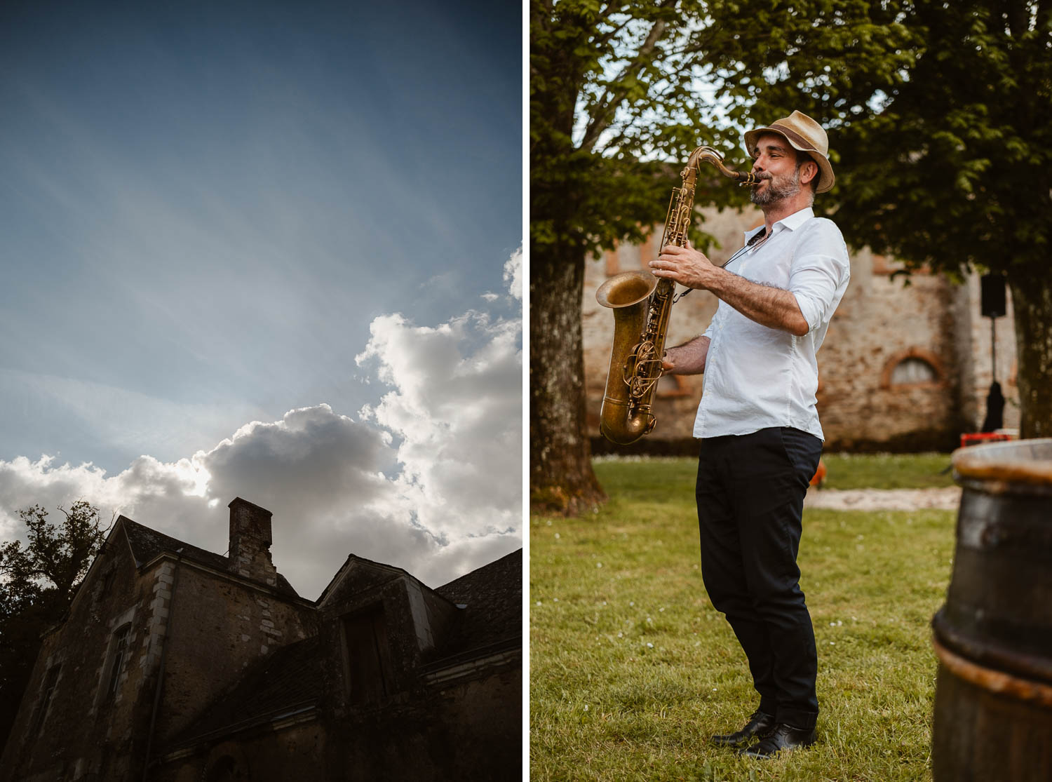 musicien jazz cocktail mariage — Château du Coing à Saint Fiacre sur Maine