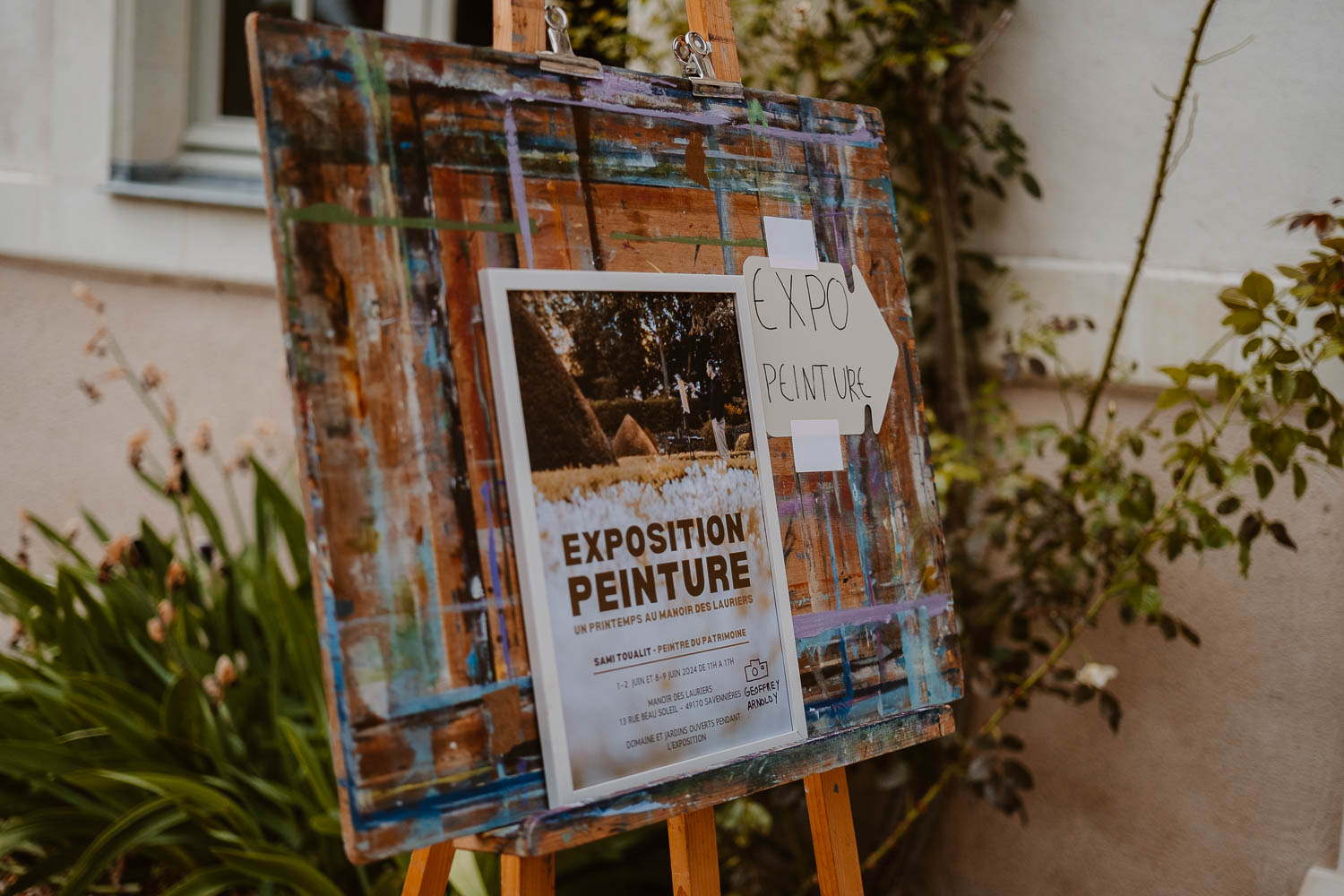 Séance photo reportage exposition artiste peintre achitecture Sami Toualit au Manoir des Lauriers