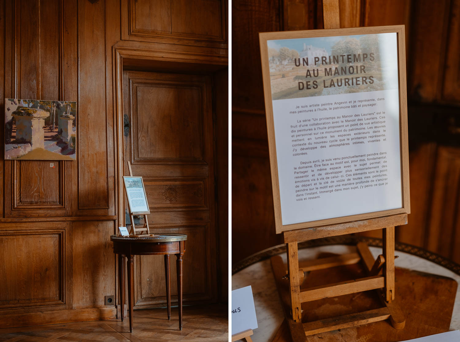 Séance photo reportage exposition artiste peintre achitecture Sami Toualit au Manoir des Lauriers