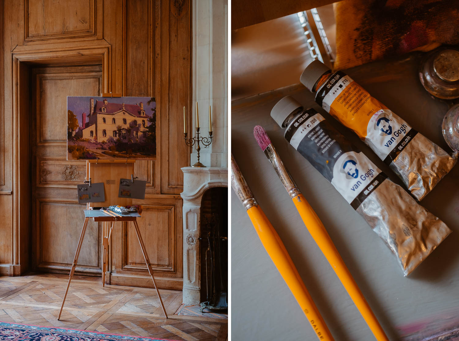 Séance photo reportage exposition artiste peintre achitecture Sami Toualit au Manoir des Lauriers