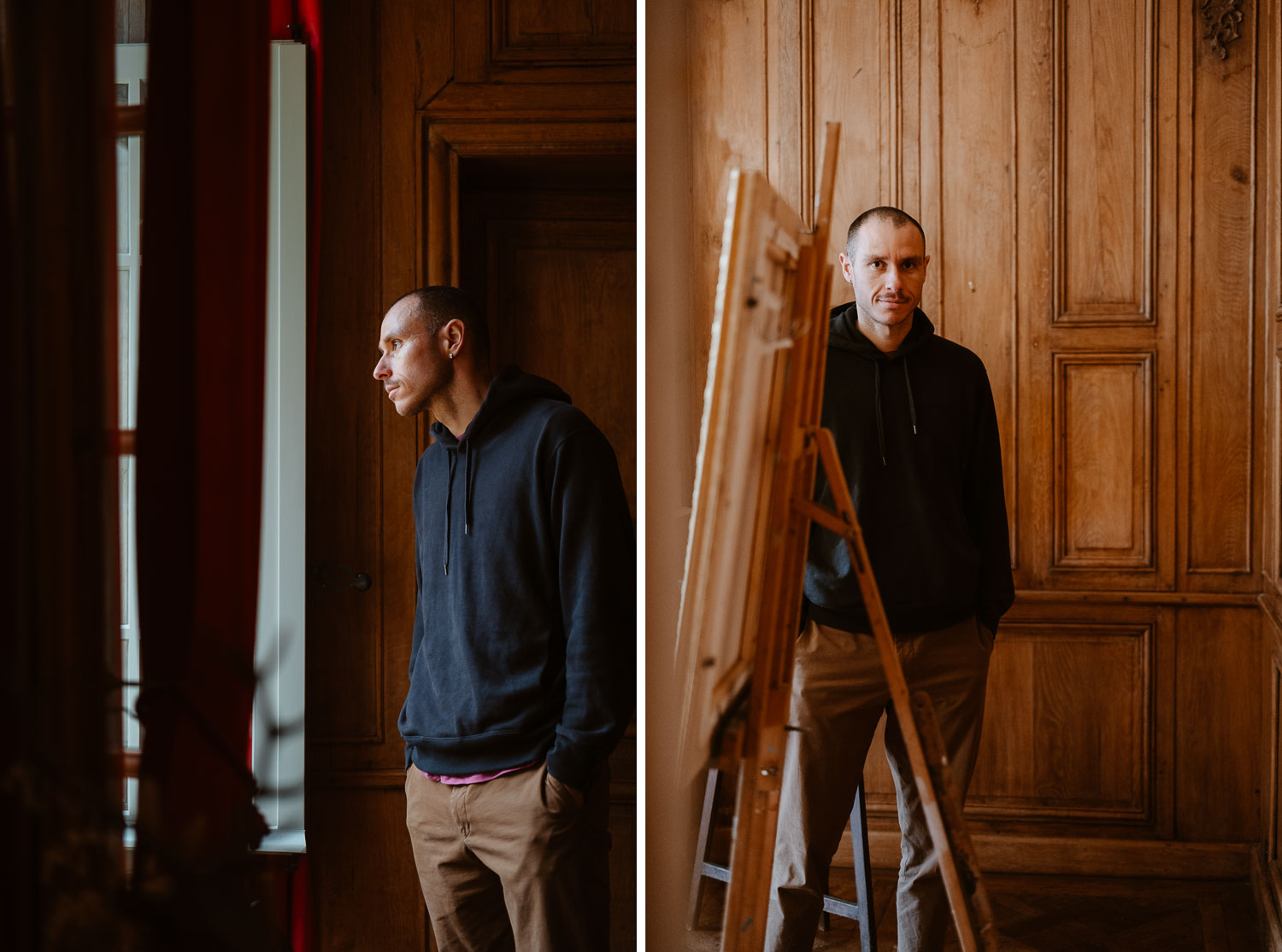 Séance photo reportage exposition artiste peintre achitecture Sami Toualit au Manoir des Lauriers