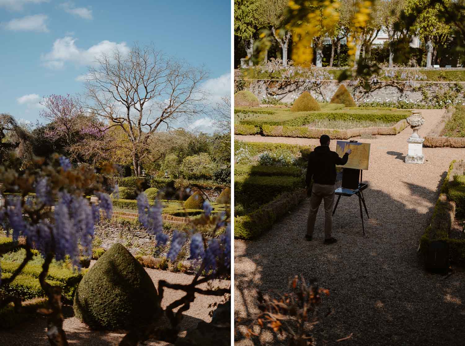 Séance photo reportage portrait artiste peintre achitecture Sami Toualit à Savennières (49)