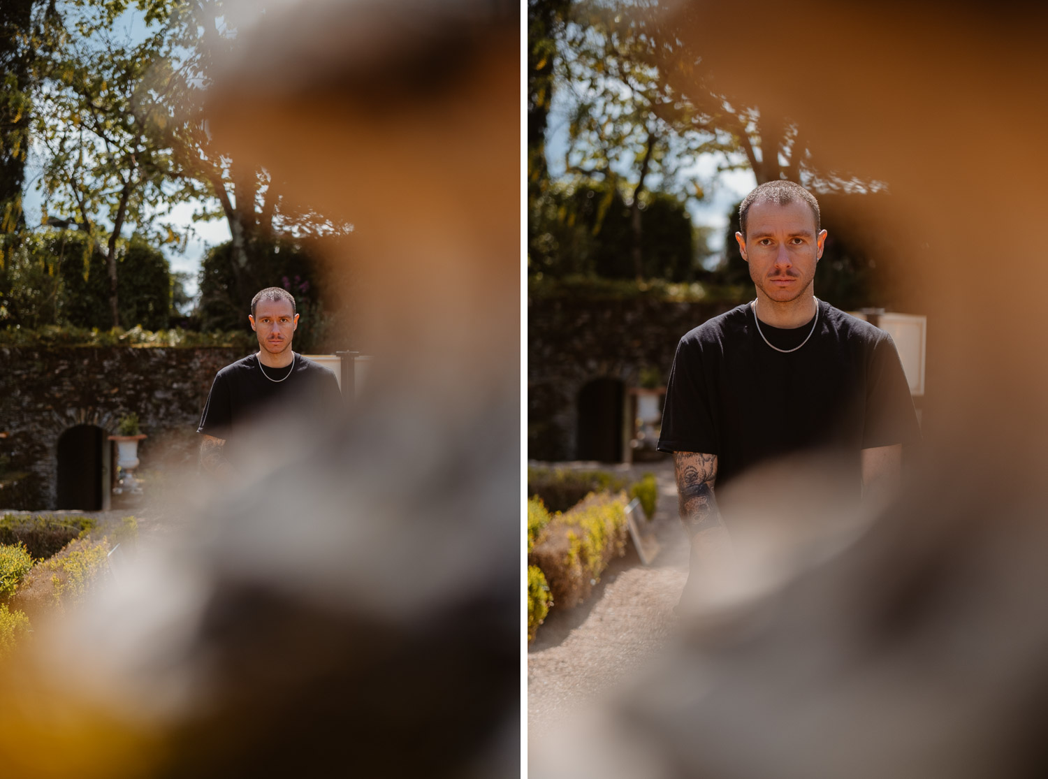 Séance photo reportage portrait artiste peintre achitecture Sami Toualit à Savennières (49)