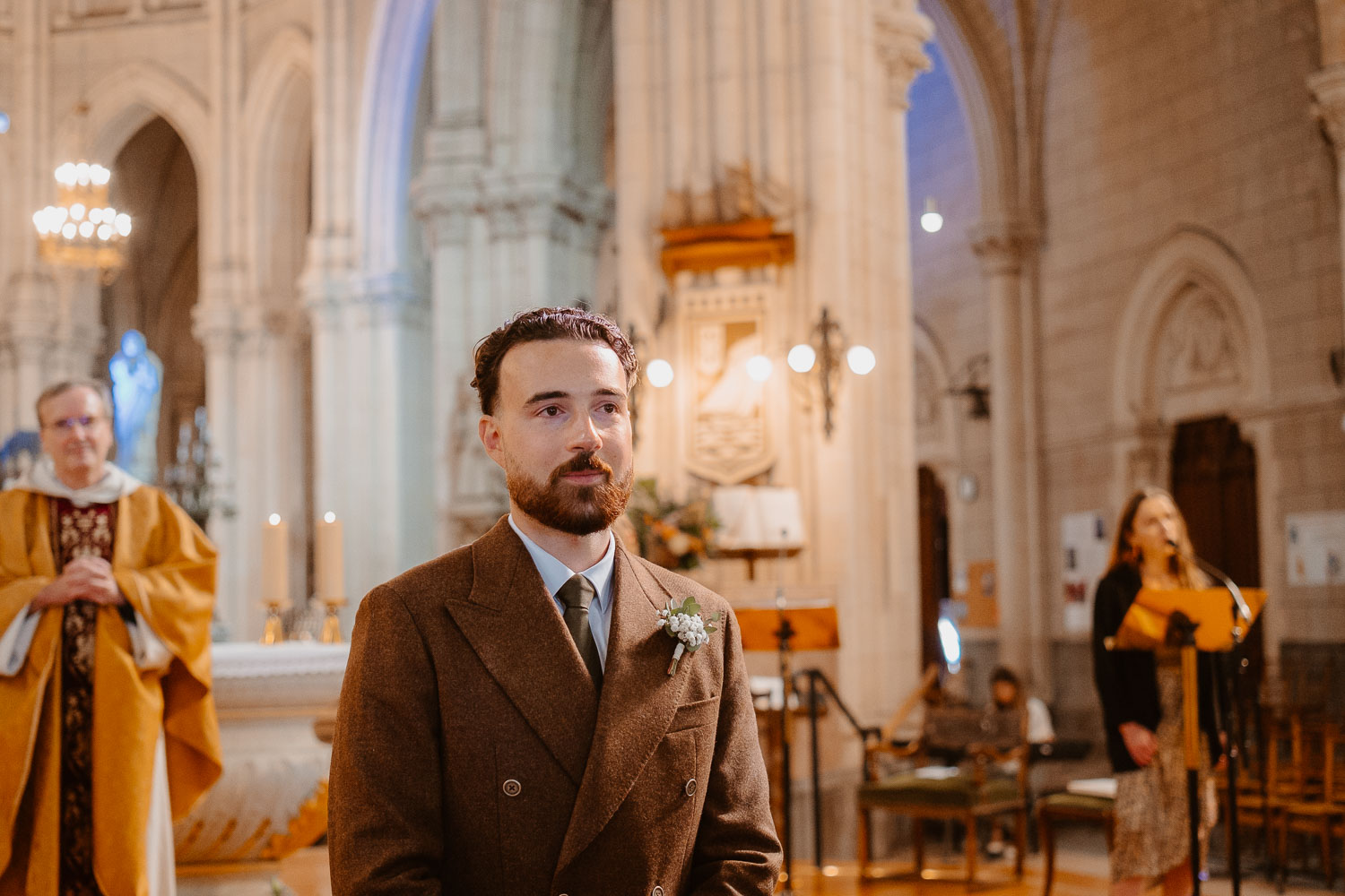 reportage photo mariage cérémonie religieuse — Bretagne