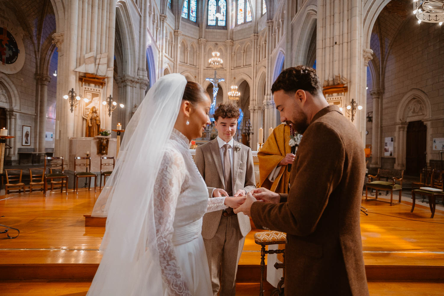 reportage photo mariage cérémonie religieuse — Bretagne