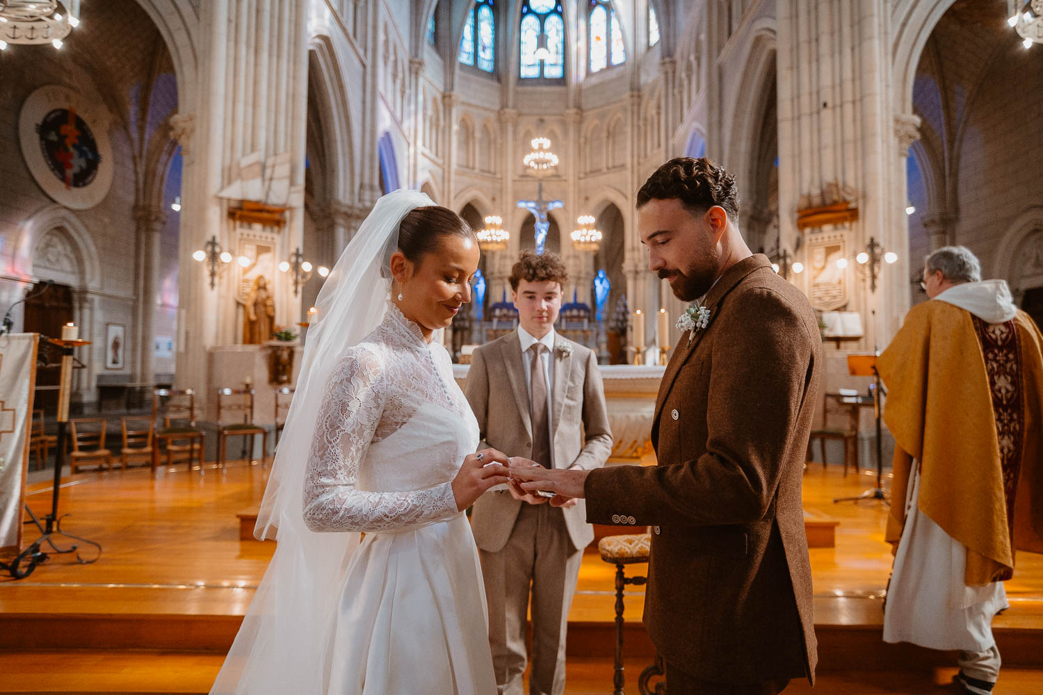 reportage photo mariage cérémonie religieuse — Bretagne