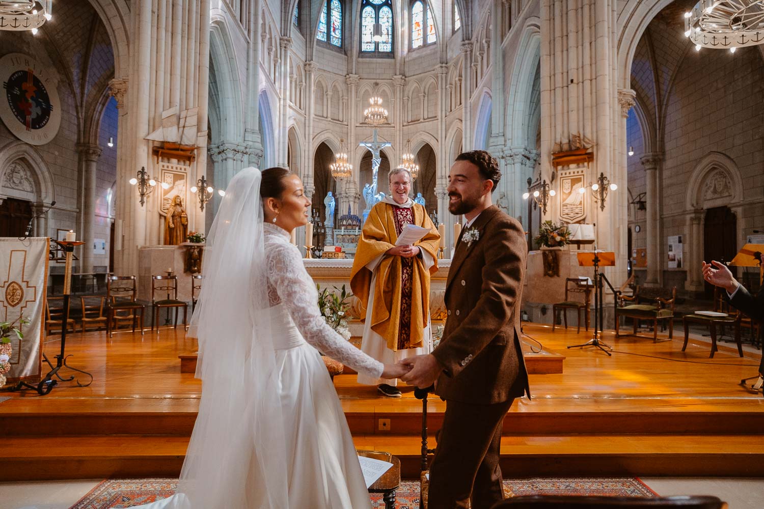 reportage photo mariage cérémonie religieuse — Bretagne