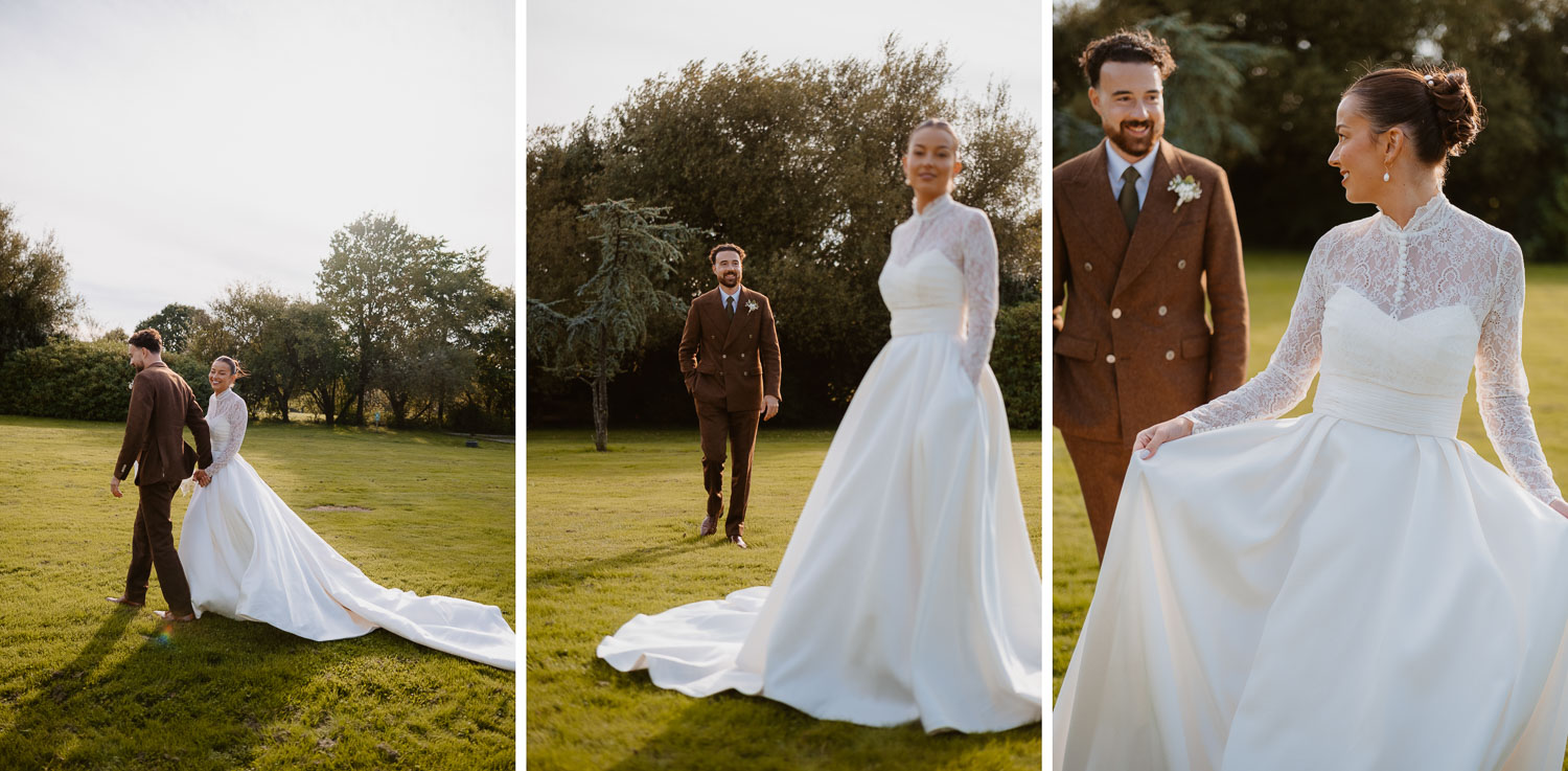 séance photo couple jeunes mariés — Château du Bois Guy à Parigné