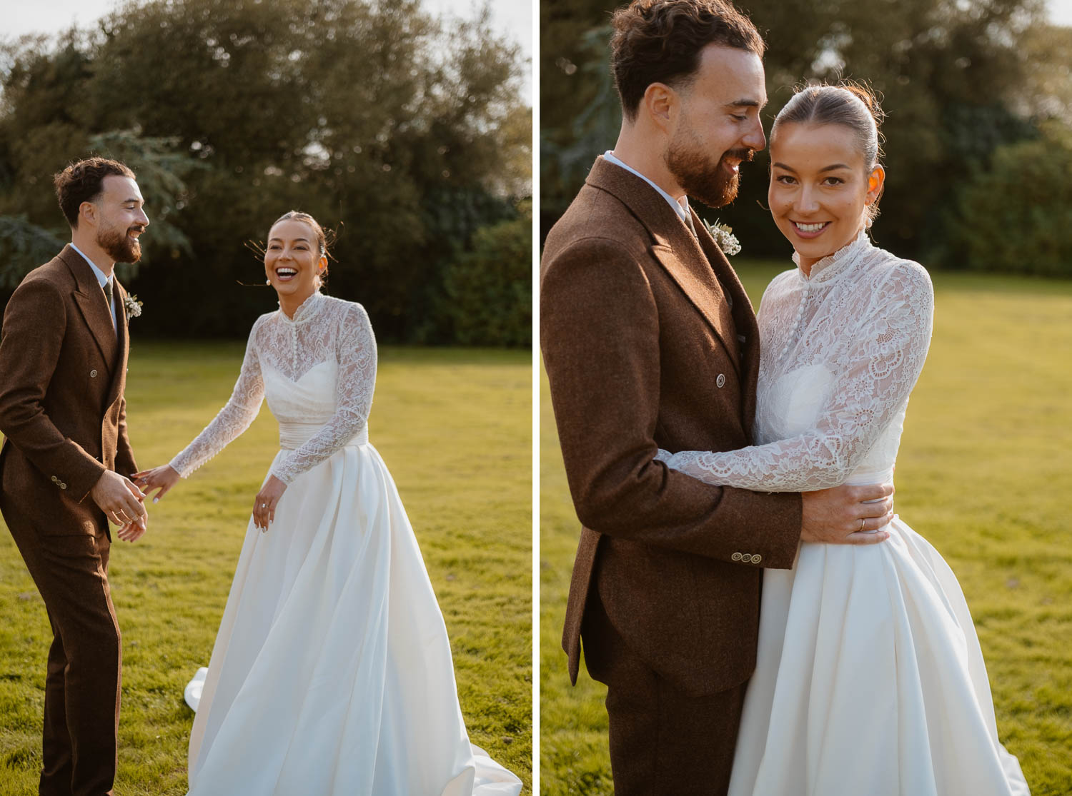 séance photo couple jeunes mariés — Château du Bois Guy à Parigné