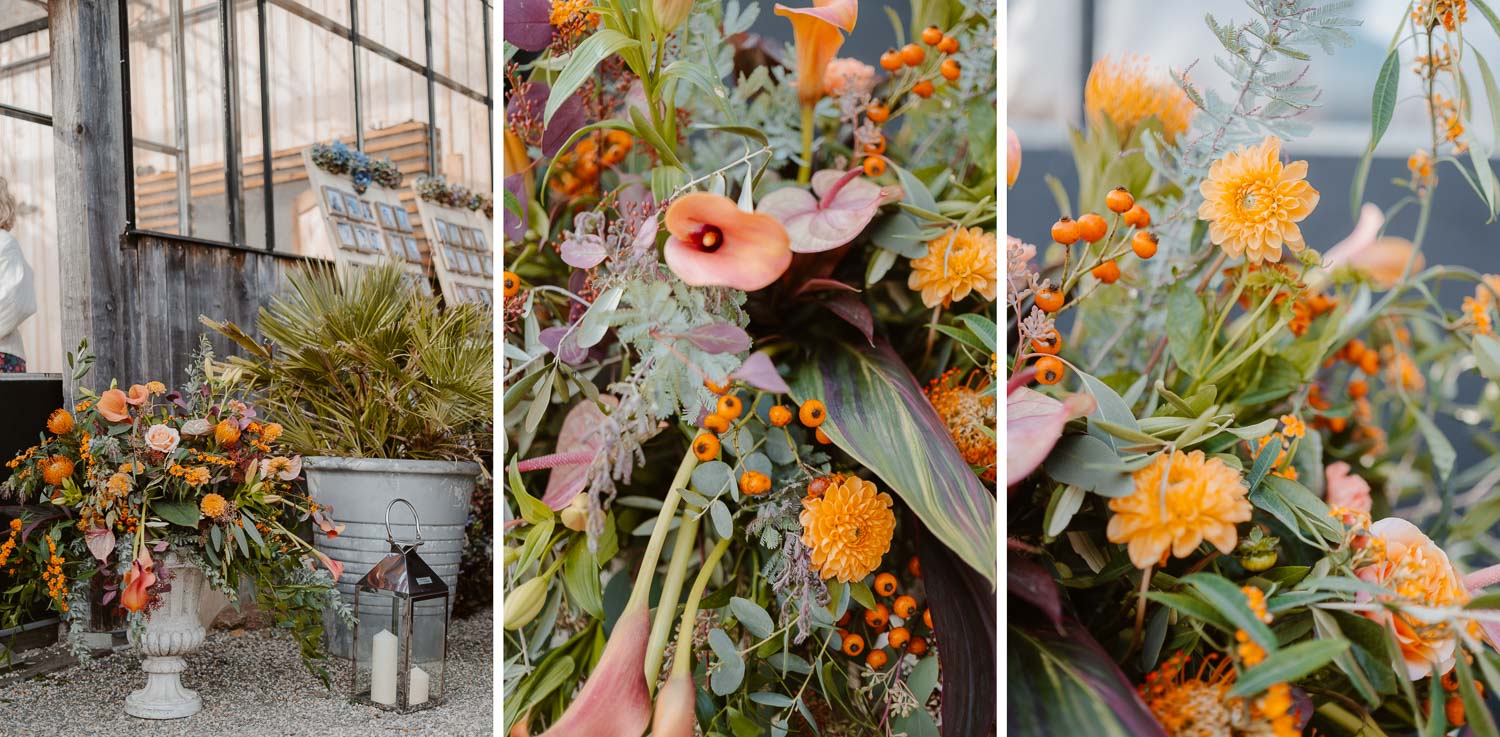 décoration florale — Château du Bois Guy à Parigné