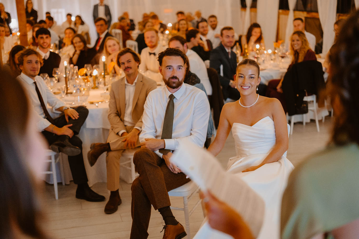 discours soirée mariage — Château du Bois Guy à Parigné