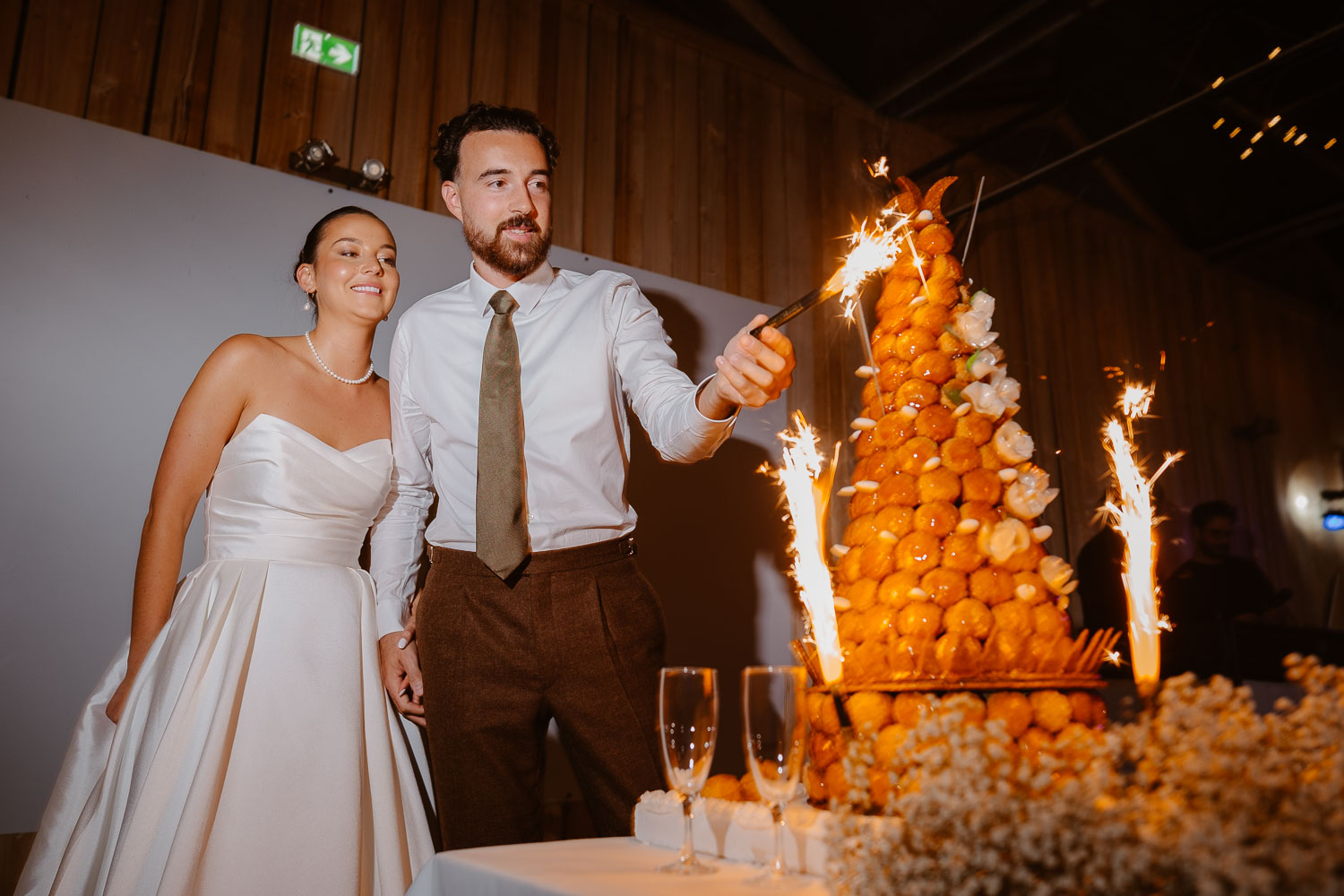 Pièce montée soirée mariage — Château du Bois Guy à Parigné