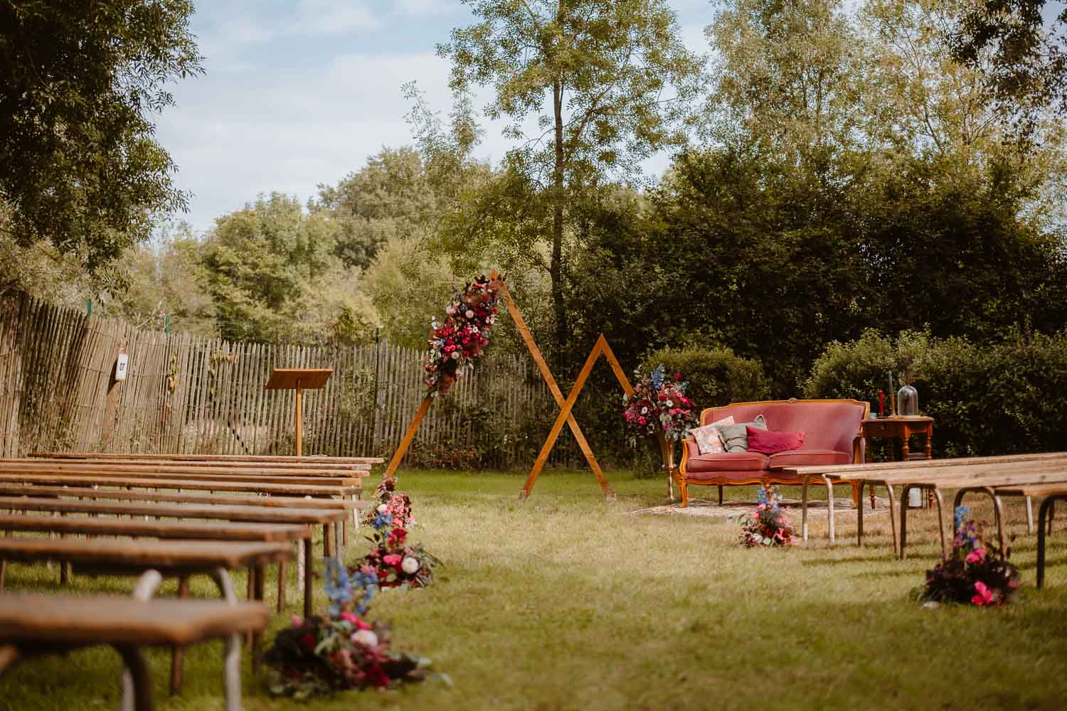scénographie décoration cérémonie laïque— Rives de Grandlieu - 44