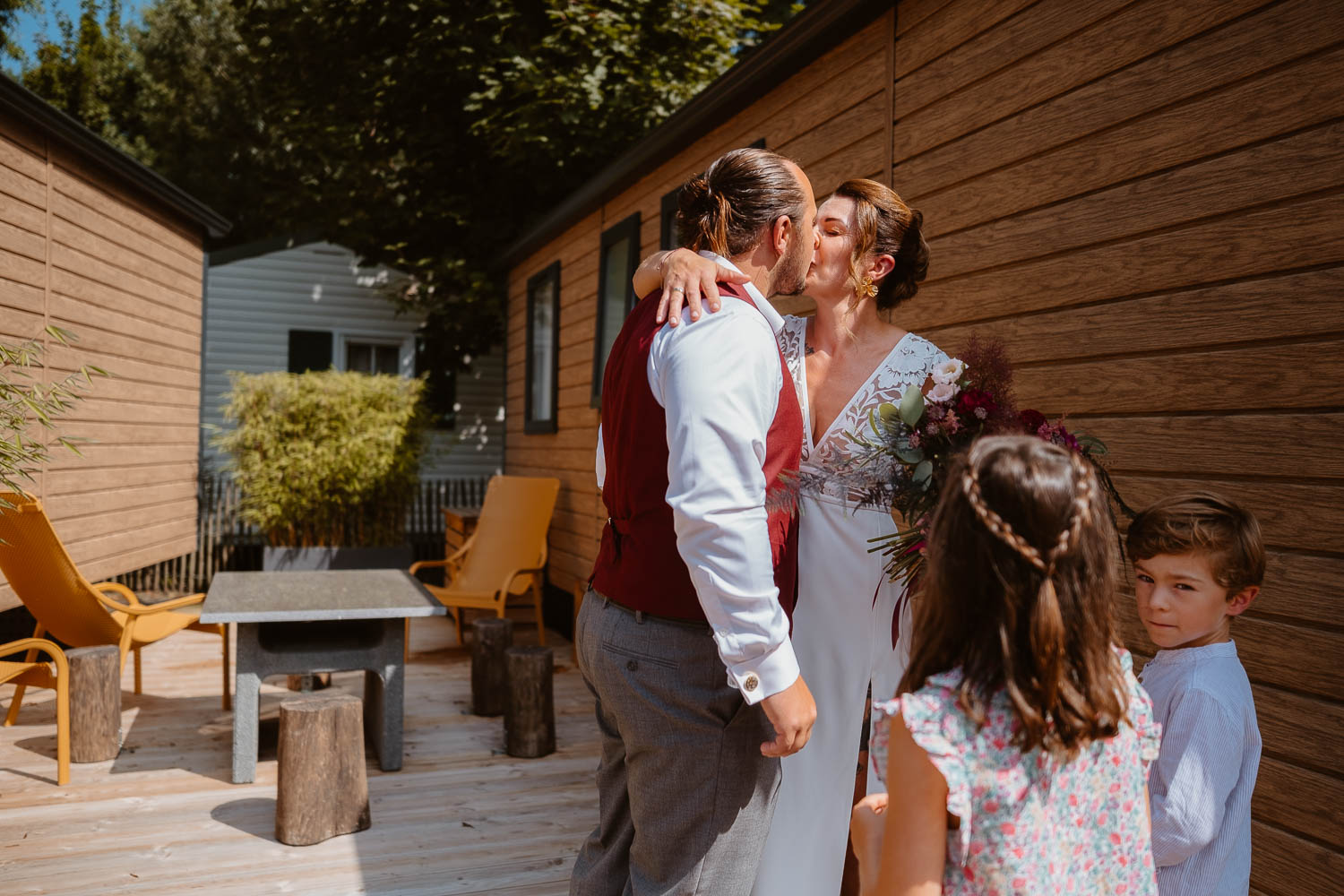 photo first look découverte mariés — Rives de Grandlieu - 44