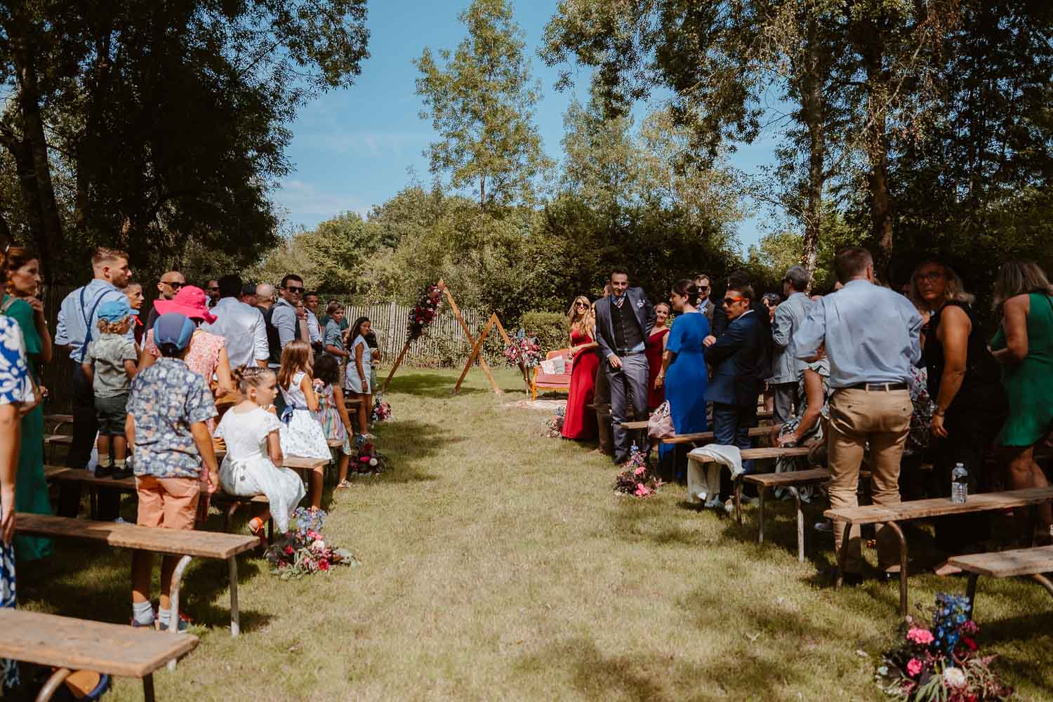reportage photo mariage lifestyle cérémonie laïque — Rives de Grandlieu - 44