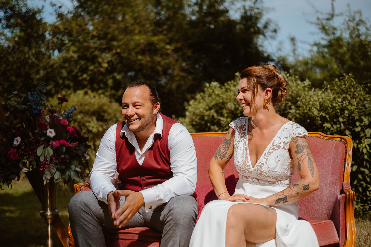 reportage photo mariage lifestyle cérémonie laïque — Rives de Grandlieu - 44