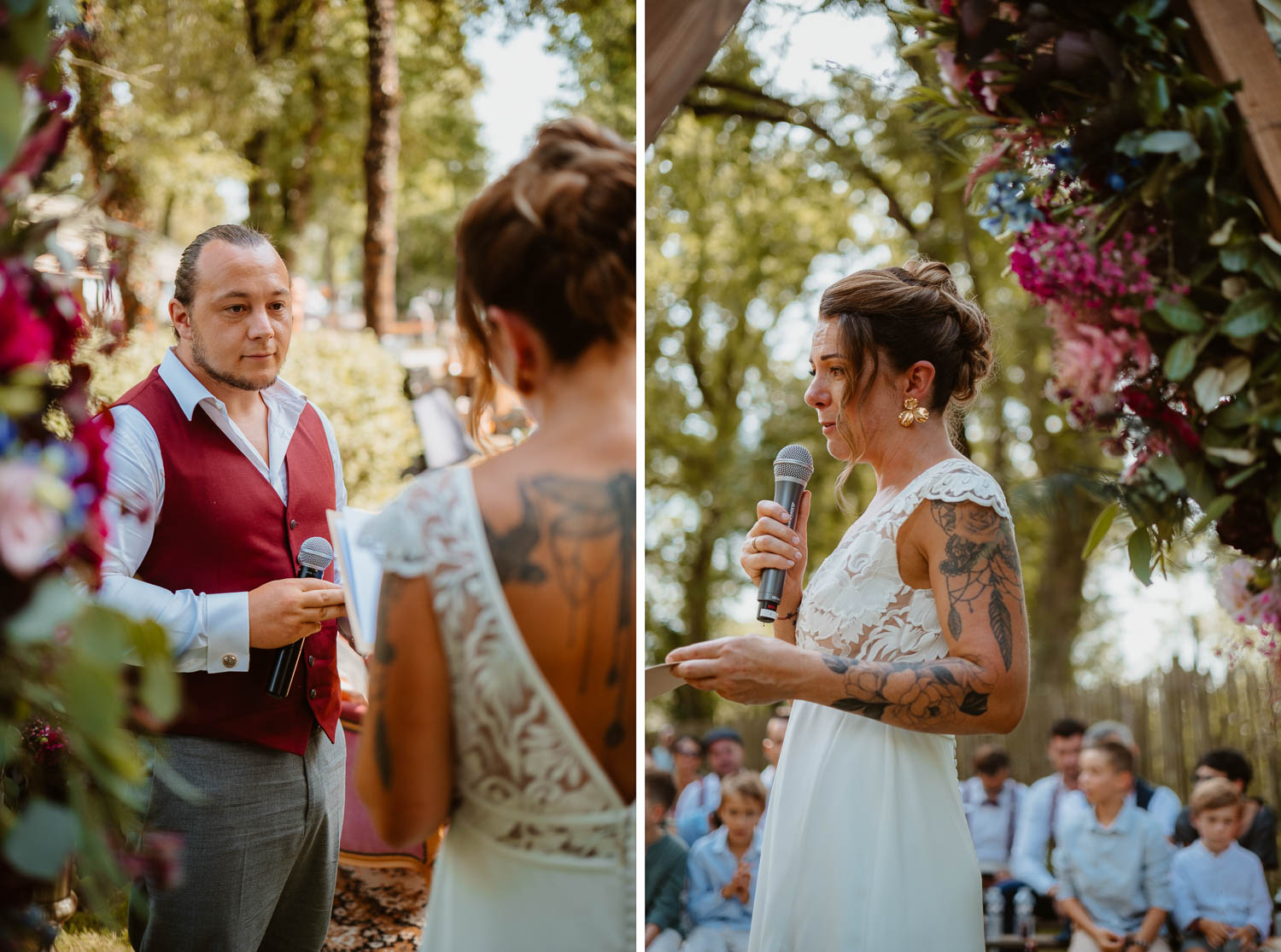 reportage photo mariage lifestyle cérémonie laïque — Rives de Grandlieu - 44