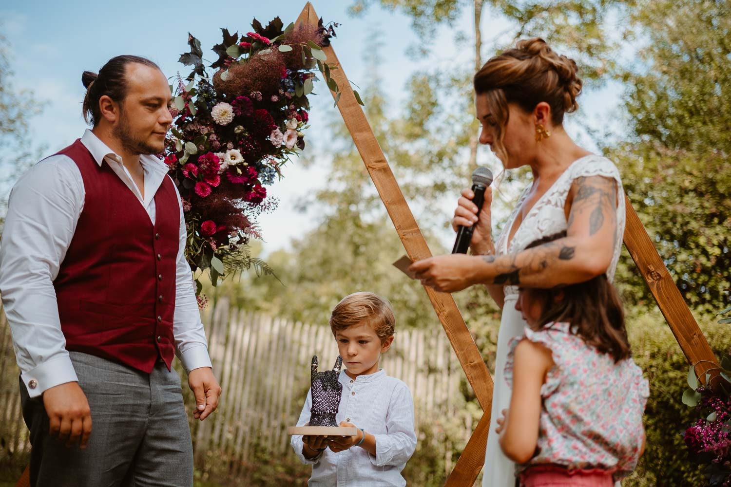 alliances mariage rock metal cérémonie laïque — Rives de Grandlieu - 44