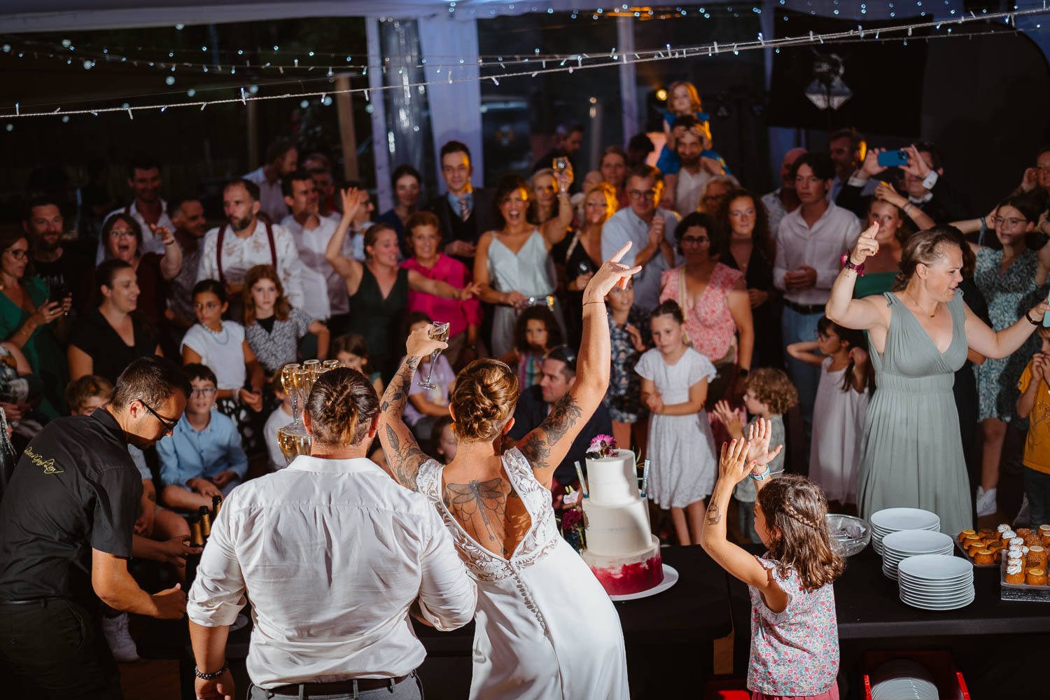 Fontaine champagne soirée mariage — Rives de Grandlieu - 44