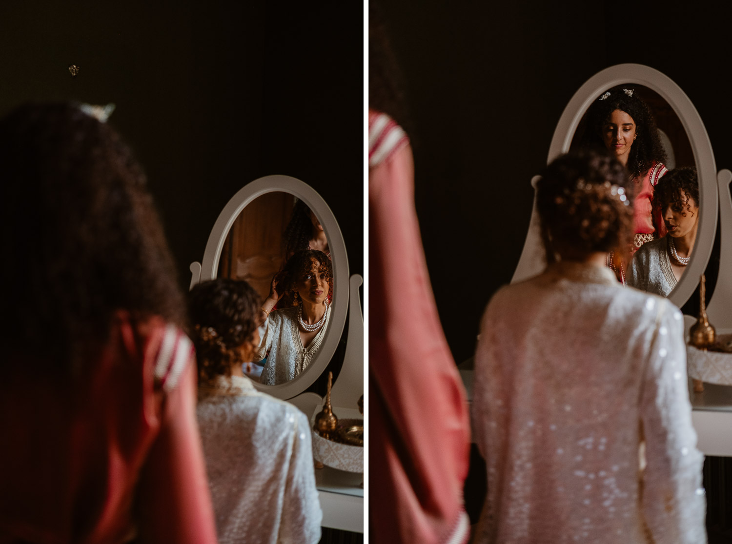 reportage photo préparatifs mariage — Château de la Rairie à Pont Saint Martin