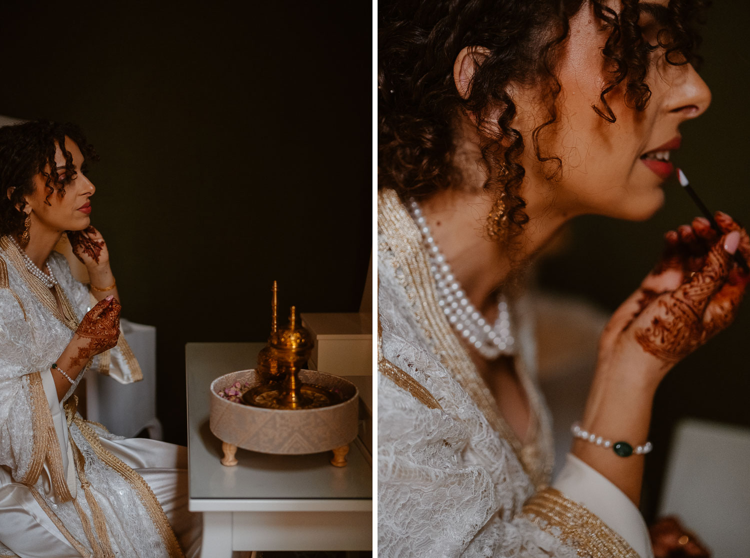 reportage photo préparatifs mariage — Château de la Rairie à Pont Saint Martin
