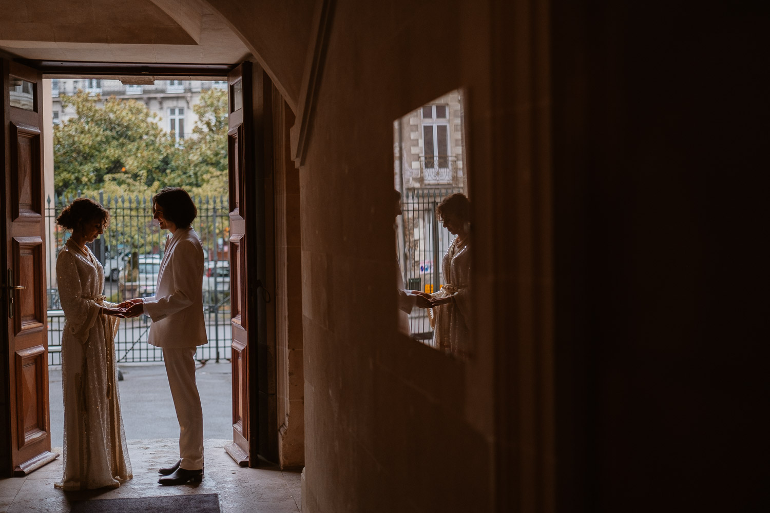 reportage photo mariage lifestyle cérémonie civile mairie — Nantes