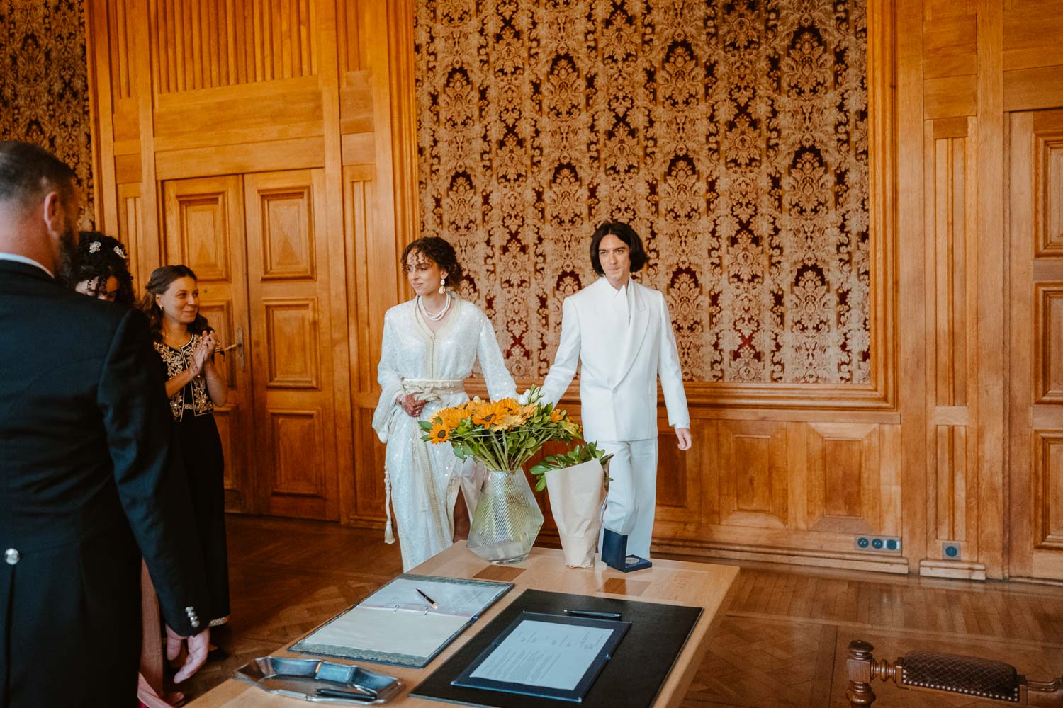 reportage photo mariage lifestyle cérémonie civile mairie — Nantes