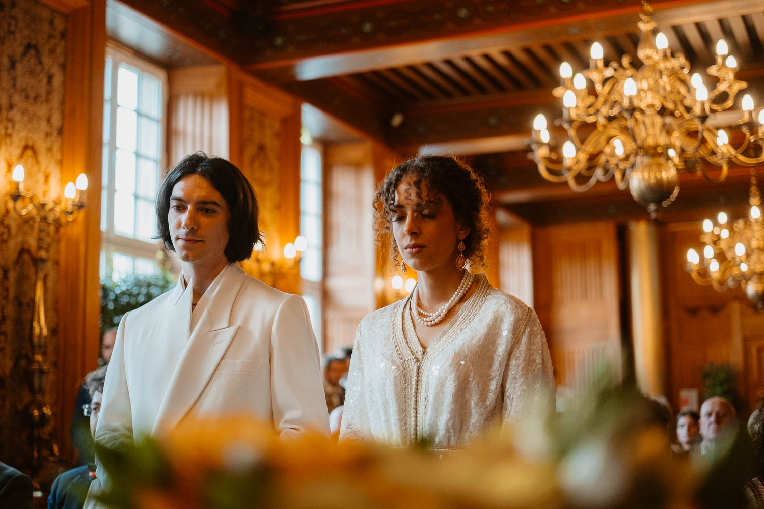 reportage photo mariage lifestyle cérémonie civile mairie — Nantes