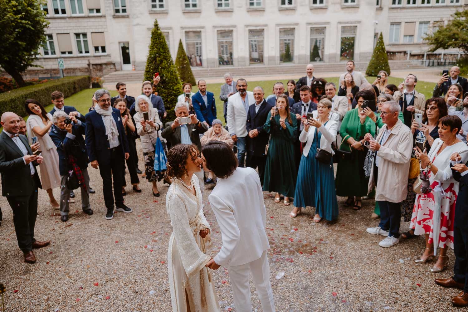 reportage photo mariage lifestyle cérémonie civile mairie — Nantes